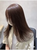 髪質改善ストレート/透明感カラー