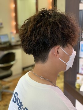 フレンズ 環状通東店(friend's) 波巻きツイストスパイラルパーマメンズマッシュ 4