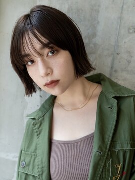 ピズムハク(PISM hak) 外ハネボブ/ヘルシーヘア/モード/ワイドバング/タイトストレート