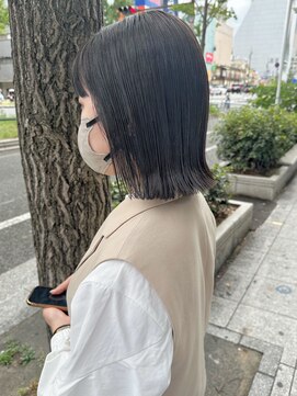 ケーツー心斎橋 クイーンズガーデン バイ ケーツー(K two QUEEN'S GARDEN by K two) 3分で巻けるパツっとボブ*ロイヤルグレージュ*赤み消しカラー