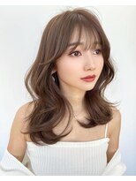 アフロートリノ(AFLOAT Leino) 大人可愛いくびれミディ レイヤーカット 顔まわりカット#