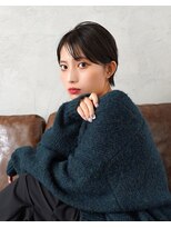 ラフィス ヘアー ルーム 難波本店(La fith hair room) 【La fith】丸みショート×オリーブブラウン
