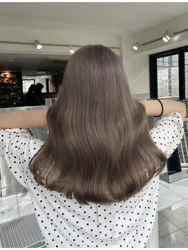 ブレンド 渋谷(BLend) ハイライトカラーマチルダボブインナーグレージュ前髪