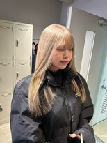 ユナイテッド 横浜(UNITED) <マリナ指名> ブロンド × ブラック /インナーカラー/髪質改善