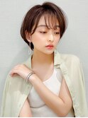 ♪大人可愛い丸みショート深みブラウン20代30代40代高田馬場