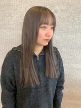 アース 福岡新宮店(HAIR&MAKE EARTH) 透明感カラー+プレミアムストレート