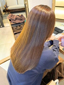 ヘアリゾート粋 ウナム 新宿東口店(enam) 艶髪/髪質改善/ストレート/ミルクティーブラウン