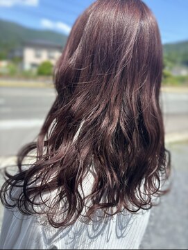 ピックアップ(Pick UP) カシスピンク　ブリーチ履歴有り　ラフウェーブ