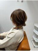 カットハイライトブリーチショート