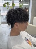 大分府内メンズカットマッシュツイストスパイラルパーマ中村友哉