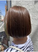 ボブ×インナーカラー