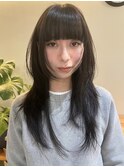 ハッシュカット/レイヤーカット/ロングウルフ
