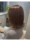 細めハイライトで透明感ベージュ