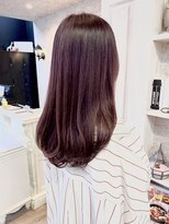 キャアリー(Caary)&nbsp;福山市Caaryイルミナカラー艶髪ピンクレッドブラウンカラー