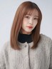 ★クオライン縮毛矯正+透明感カラー+カット+TOKIOトリートメント ￥18000