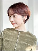 ショート美髪顔周りレイヤーグレージュくびれヘア_9939