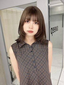 スウィープ(sweep) レイヤー×ミルクティーブラウン♪