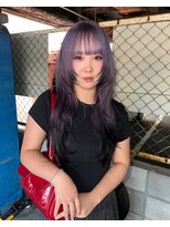 シイ(SIE)&nbsp;ラベンダーシルバー×落ちる黒のエンドカラー☆☆