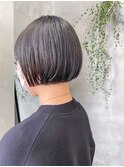 ボブミニボブ刈り上げボブストレート髪質改善ショートボブ