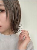 黒髪カタログ/クラゲヘアー/オリーブグレー/津田沼駅前