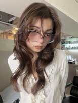 サロン ド ビカ(Salon de bika)&nbsp;ハッシュレイヤー×透明感ピンクベージュ