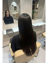 エンブレス(EnBlesS) ロング レイヤーカット 顔周り ベージュブラウン 前髪 10代20代