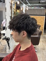 エルズ 大宮店(ailes) 《ai》刈り上げセンターパート/波巻きツイストスパイラル/大宮