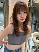 レイヤーカットラテグレージュ髪質改善似合わせカット韓国巻き