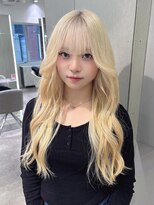 ジェム(GEM)&nbsp;【暖音】ふんわりホワイトブロンドで可愛くイメチェン♪