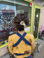 美容室こころ お祭りのヘアセット