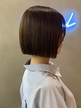 ロンドアジュール 横浜(Lond azur) くびれレイヤー/オリーブベージュ/顔周り/シースルー/横浜
