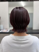 ヘアガーデン ティアラ(Hair Garden TIARA) 大人ボブ丸みショートホイルカラーマロンベージュ絶壁解消ボブ