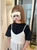 ハニーベージュ×レイヤーカット