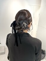 トリッカ シブヤ(TRICCA SHIBUYA)&nbsp;カチモリアレンジ/ツインヘア/個性派ヘアアレンジ/お呼ばれ