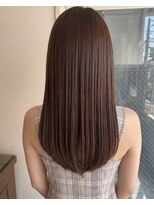 零秒女髪 千里丘店&nbsp;まとまり抜群の上品艶髪ミディアムストレート髪質改善艶感