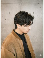 Rellow 大井町【リロウ】大人女性向けサロン/髪質改善/ショートボブ/レイヤーカット&nbsp;ルーズスパイラル×センターパート