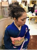 成人式　　クール系ヘアアップ