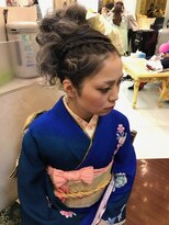 髪技空間アノン(anon) 成人式 クール系ヘアアップ