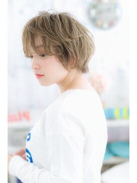 ミック ヘアアンドビューティー 大山店(miq Hair&Beauty) くせ毛風カールのガーリーショートb