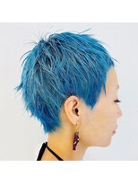 クク(QUQU)&nbsp;ブルーのベリーショート