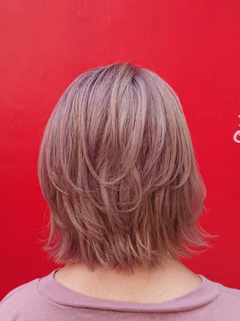 パール系アッシュピンクカラー：L079061179｜ヘアアンドメイク ゼン