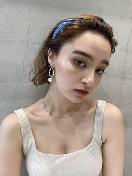 ダブル(W) 【hair salon W】外国人風ウェーブボブ