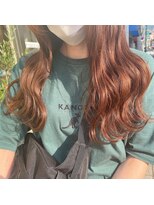 ヘアーココカシェット(hair coco cachette) 【cachette/別府/別府市】オレンジカラー