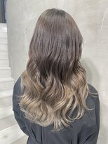 アイス(ice)&nbsp;グラデーションカラー/シアーグレージュ/カール/グレーベージュ