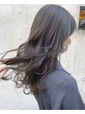 シアーグレージュ/ブリーチなし/透明感カラー