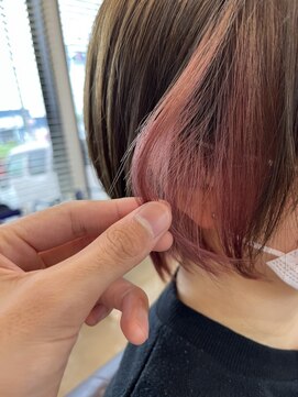 ラ メール ヘア デザイン(La mer HAIR DESIGN) インナーカラー★ピンクカラー