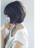 丸みショート/大人かわいいボブ/横浜髪質改善