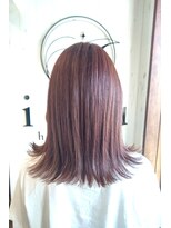 イコウヘアデザイン(icou hair design)&nbsp;ピンクベージュ×外ハネ