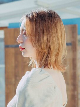 美容室 リズヘアー 稲毛店(Riz hair) 外はねボブ×ウルフ2way【稲毛駅】