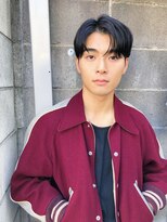 スーハ 恵比寿(SUUHA)&nbsp;スマートマッシュ×かきあげモードメンズヘア×前髪パーマ